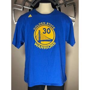 Adidas Golden State Warriors Stephen Curry 30 Blue T Shirt 2X